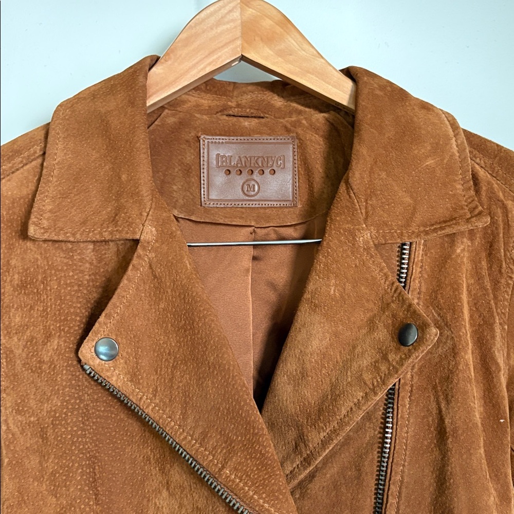 Blank nyc suede moto jacket sz M - Picture 2 of 5